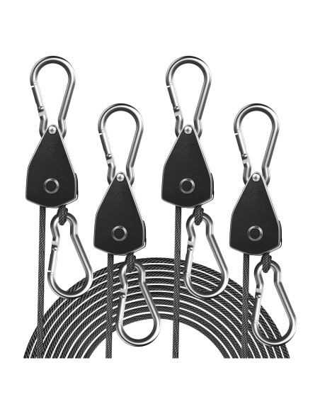 Paquete de 4 Soportes Ajustables STAYGROW para Amarre