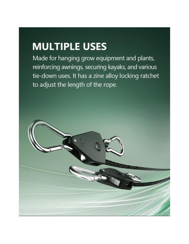 Paquete de 4 Soportes Ajustables STAYGROW para Amarre