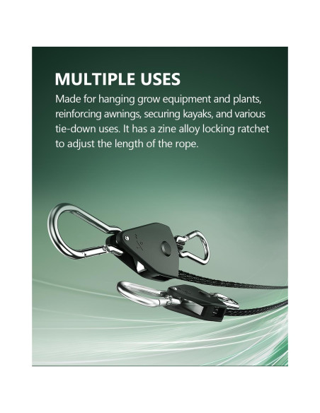 Paquete de 4 Soportes Ajustables STAYGROW para Amarre