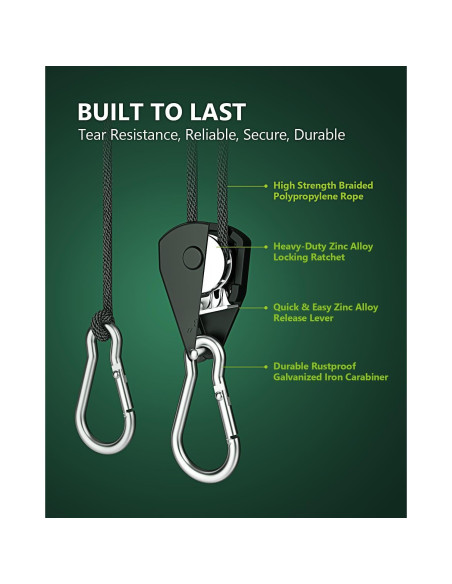 Paquete de 4 Soportes Ajustables STAYGROW para Amarre