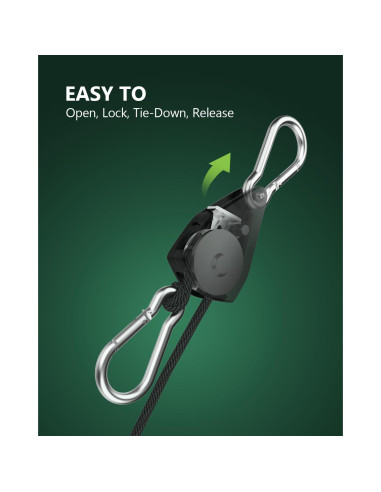 Paquete de 4 Soportes Ajustables STAYGROW para Amarre