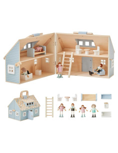 Casa de Muñecas de Madera Olivia's Little World 2 Pisos 12 Accesorios