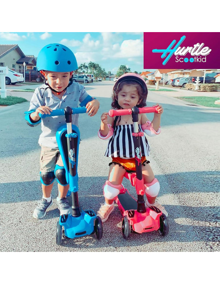 Scooter Hurtle 3 Ruedas Rosa - Manillar Ajustable y Luces LED Scooter Hurtle 3 Ruedas Rosa - Manillar Ajustable y Luces LED