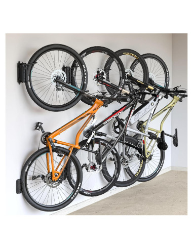 Soporte de Pared para Bicicleta monTEK Giratorio 4 Piezas