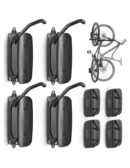 Soporte de Pared para Bicicleta monTEK Giratorio 4 Piezas