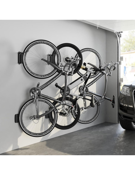 Soporte de Pared para Bicicleta monTEK Giratorio 4 Piezas