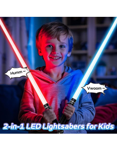 Sable de Luz Retráctil Symee 7 Colores para Niños 2