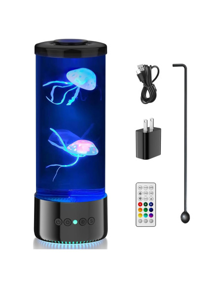Lámpara de Medusa LED - Control Remoto 9 Colores 30 cm