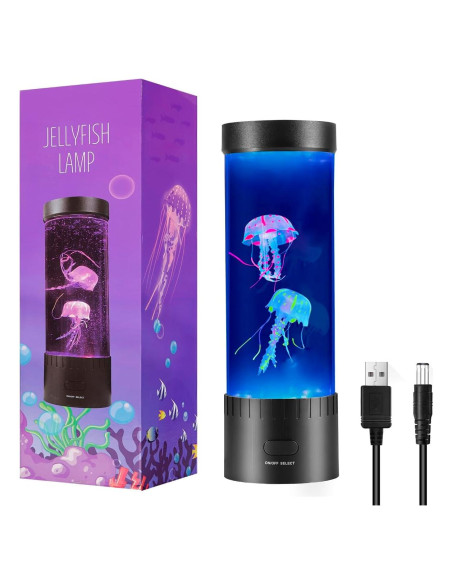 Lámpara de Medusas LED 7 Colores - Decoración Acuática