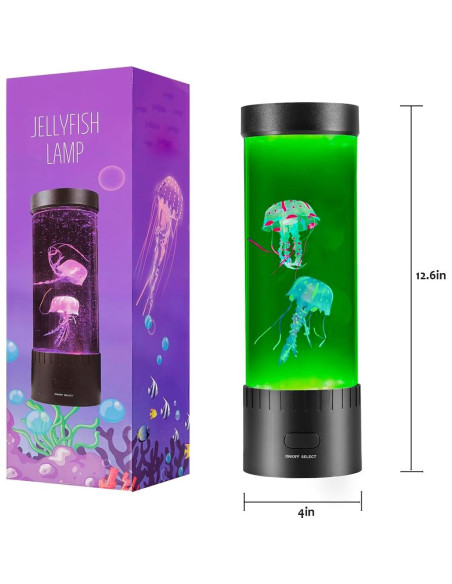 Lámpara de Medusas LED 7 Colores - Decoración Acuática