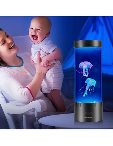 Lámpara de Medusas LED 7 Colores - Decoración Acuática
