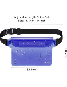 Riñonera Impermeable iKuShang 21.8x16cm para Agua 2