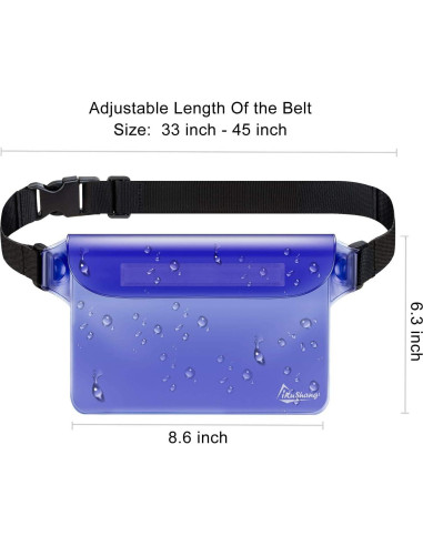 Riñonera Impermeable iKuShang 21.8x16cm para Agua