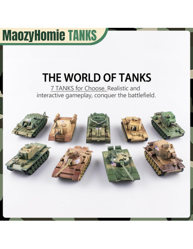 Juego de Tanques y Soldados de Juguete MaozyHomie 1:72