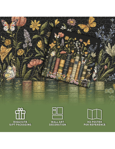 Rompecabezas Floral 1000 Piezas PICKFORU Vintage Decoración