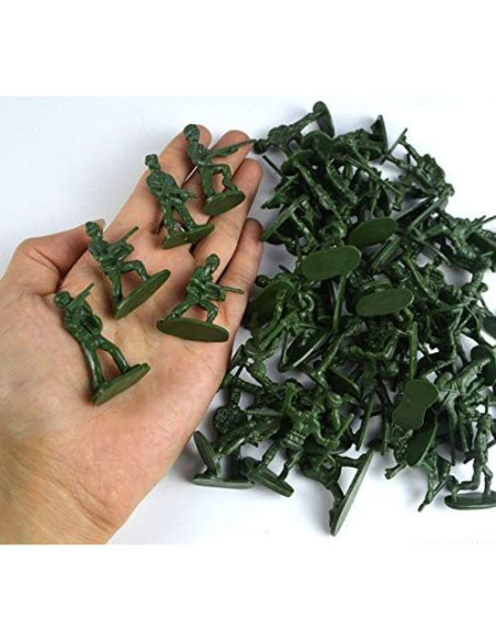 Figuras de Soldados Miniatura NWFashion 100 Piezas Verde