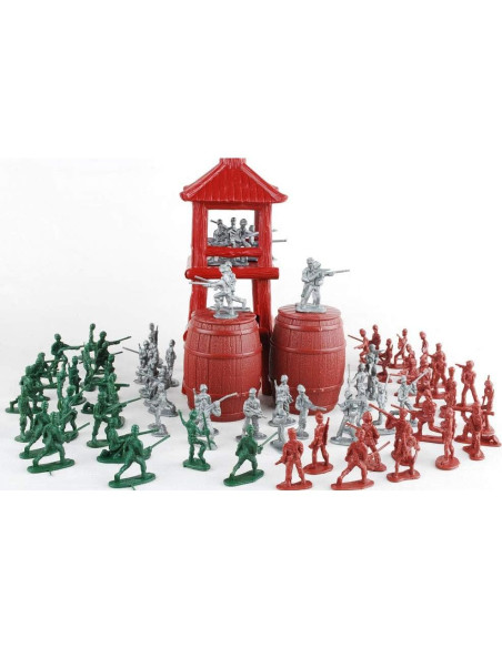 Figuras de Soldados Miniatura NWFashion 100 Piezas Verde