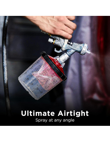 InoKraft Vaso Spray Pintura 650ml con 45 Vasos y Tapas