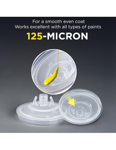 InoKraft Vaso Spray Pintura 650ml con 45 Vasos y Tapas