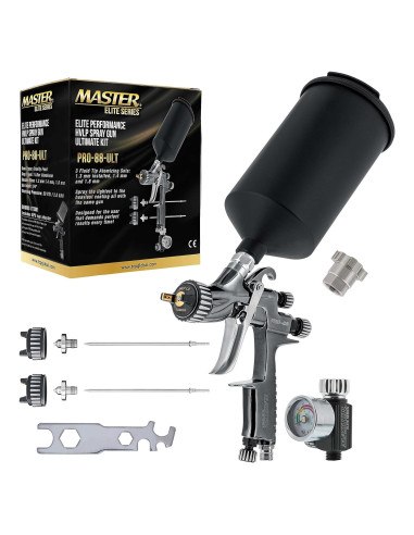 Pistola de Pulverización HVLP Master PRO-88 con 3 Puntas