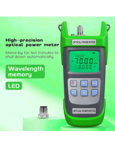 Medidor de Potencia Óptica Duogalia G710A -70 a +10dBm Verde 2