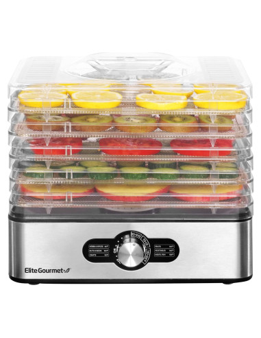 Deshidratador Elite Gourmet EFD3321X 5 Bandejas Acero Inoxidable
