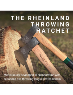 Hacha de Lanzamiento Adler Rheinland 40 cm Nogal Natural 2