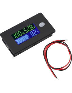 Medidor de Batería DROK 48V Monitor Voltaje y Temperatura 2