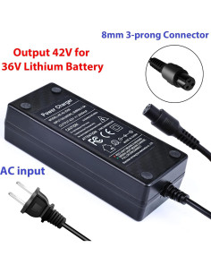 Adaptador de corriente 42V 2A PowerFast Mini para scooters 2