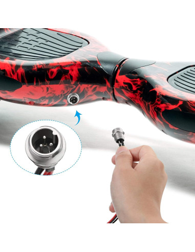 HESTYA Reemplazo Puerto de Carga 3 Patas para Scooter