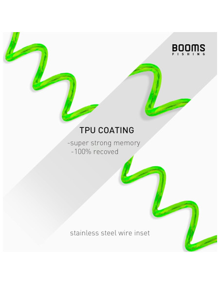 Cuerdas en espiral Booms Fishing T01 para cañas de pescar