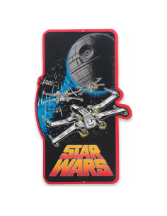 Cartel Metal Embossado Star Wars Estrella de la Muerte 33x54cm