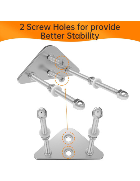 Paquete de 10 Soportes de Pared para Skateboard Aluminio