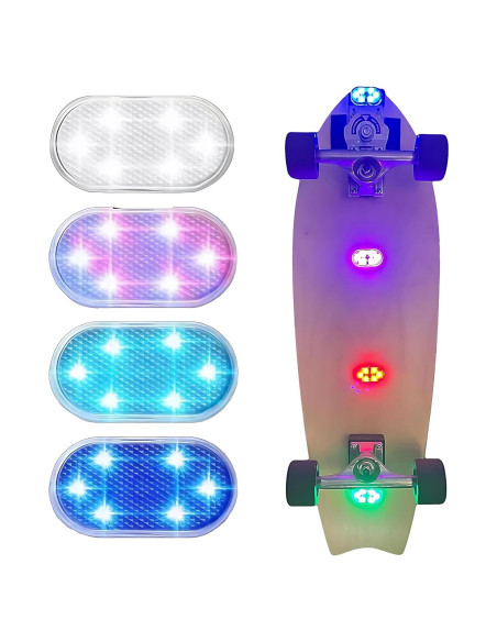 4 Luces LED OFEYA HOME para Patineta y Zapatos - 7 Colores