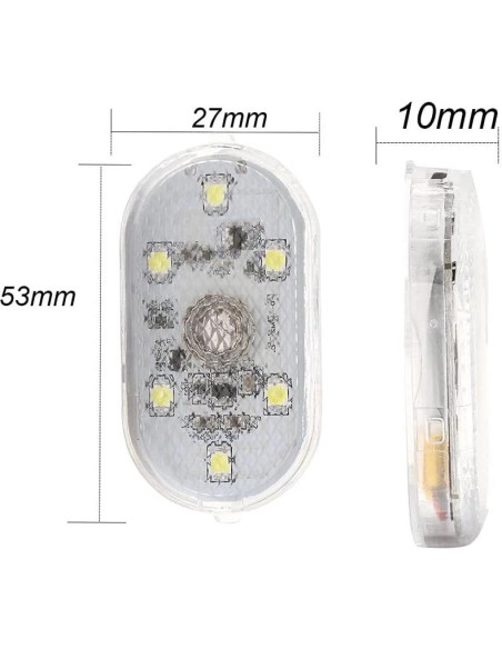 4 Luces LED OFEYA HOME para Patineta y Zapatos - 7 Colores