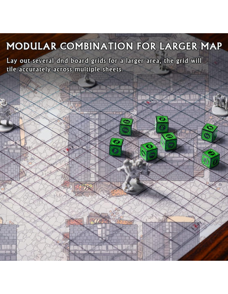 Tapete de Juego Acrílico CZYY 2 Piezas 20x20 cm para RPG