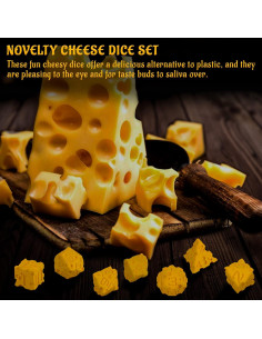 Set de Dados Poliedricos de Queso CZYY 7 Piezas RPG 2