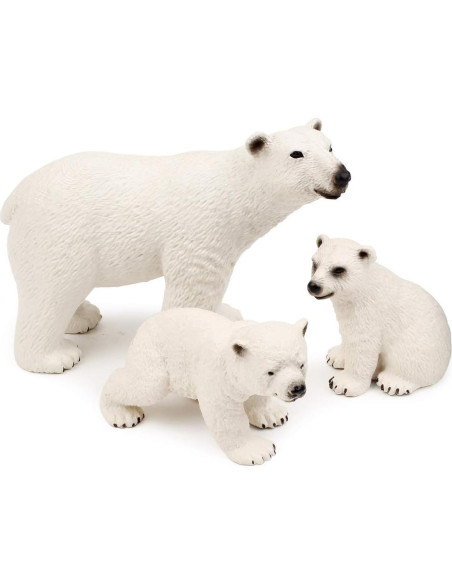 Conjunto de Figuras de Animales Polares UANDME, Osos y Pingüinos Conjunto de Figuras de Animales Polares UANDME, Osos y Pingüinos