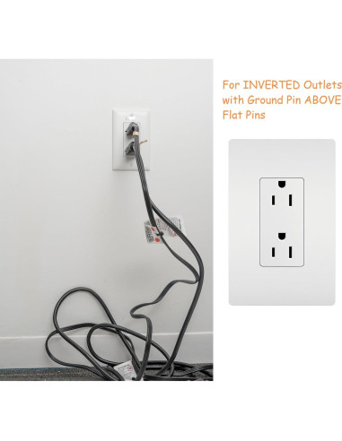 Cubre Enchufes Invertidos Sleek Socket 3 Enchufes Seguridad