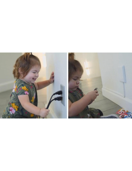 Cubre Enchufes Invertidos Sleek Socket 3 Enchufes Seguridad