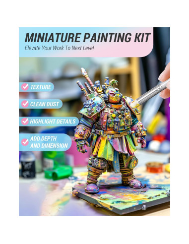 Conjunto de Pinceles Nicpro 12PCS para Acrílico y Acuarela