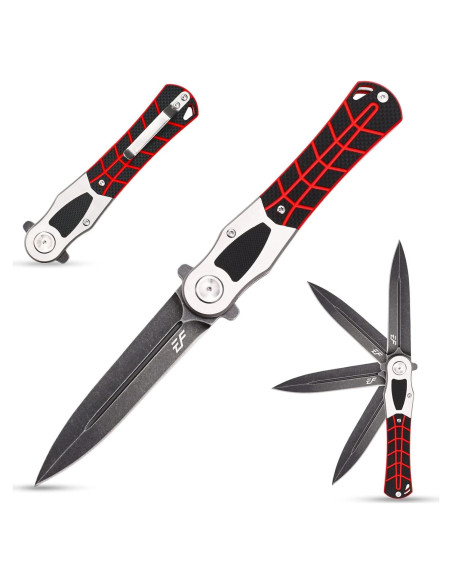 Cuchillo Plegable Eafengrow EF970 Acero D2 Mango G10 Negro