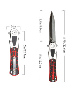 Cuchillo Plegable Eafengrow EF970 Acero D2 Mango G10 Negro 2