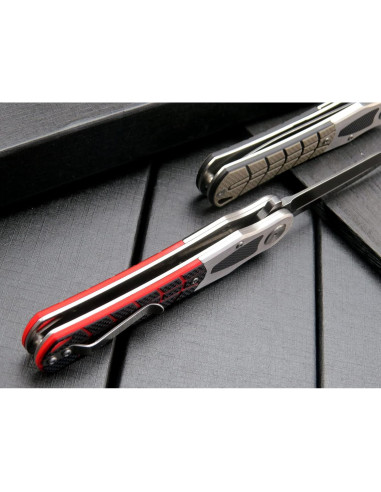 Cuchillo Plegable Eafengrow EF970 Acero D2 Mango G10 Negro