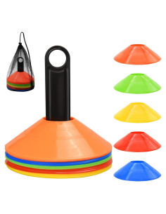 Conos de Agilidad FGBNM 25 Piezas con Soporte y Bolsa
