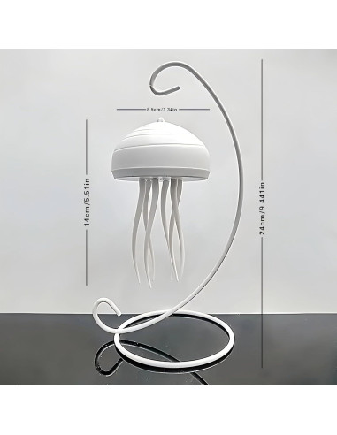 Lámpara de Medusa LED Azul Portátil 12.7cm Recargable