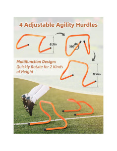 Escalera de Agilidad GHB 6,10 m 12 Peldaños y 4 Vallas 2