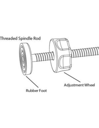 Paquete de 4 Varillas M8 de 12 CM para Puertas de Bebé