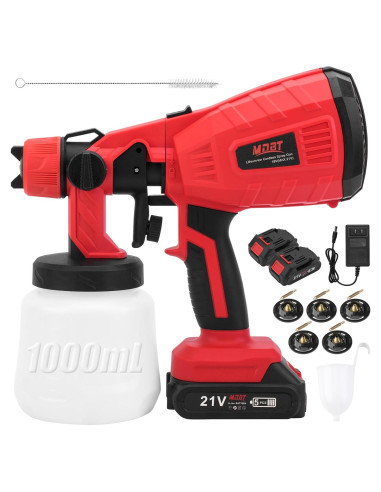 Pulverizador de Pintura Inalámbrico MDBTTOOLS HVLP 1000ml
