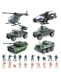 Conjunto de 26 Vehículos Militares CHAXUNTEN y Soldados